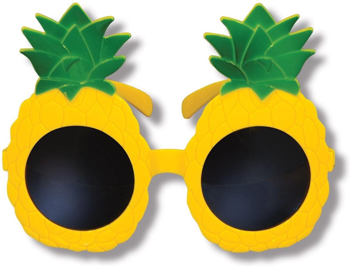 360 DEGREES - Gele ananas bril voor volwassenen - Accessoires > Brillen